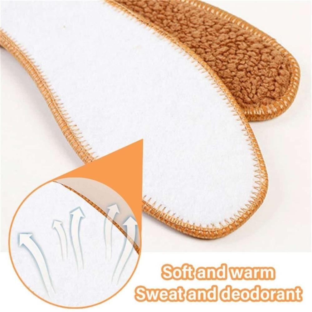 Стельки для обуви Дышащие Кашемировая Подушка Шерстяные Утолщенные Зимние Термоизоляционные Альпака Плюшевые Стельки