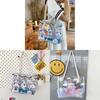 Pvc Jelly Beach Bag With Cartoon Girl Print For Summer Casual Wear