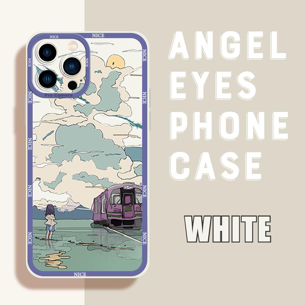 For iPhone 16 15 14 Pro Max Redmi Note 13 12 Pro Samsung S25 S24 Ultra A13 A14 A15 A16 Romantic Scenery Mountain Design Full Lens Camera Protect Case