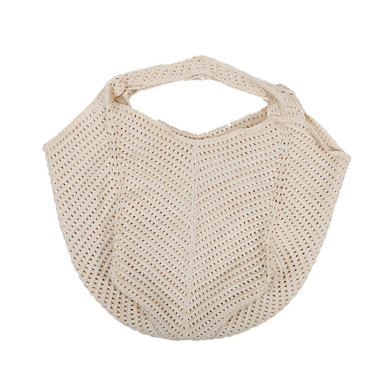 Женская модная ретро-сумка на одно плечо, плетеная крючком, дорожная легкая пляжная сумка для отдыха