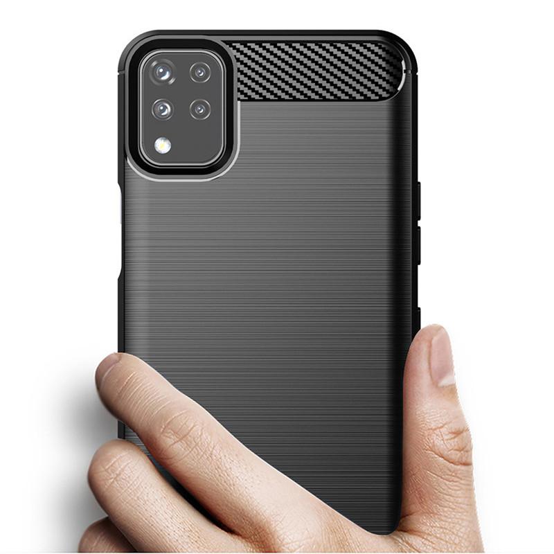 Silicone Case for LG K42 Shockproof Carbon Fiber Phone Cover For lg k42 lgk42 Soft TPU Matte Cases Coque Fundas