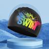 Men Silicone Waterproof Swimming Caps Ear Protection Solid Color Printed Swim Caps for Women and Child Pool Accesories