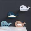 Whale Shape Soap Box Drain Soap Holder Bathroom Shower Soap Holder Sponge Storage Container Tray Bathroom Accessories
