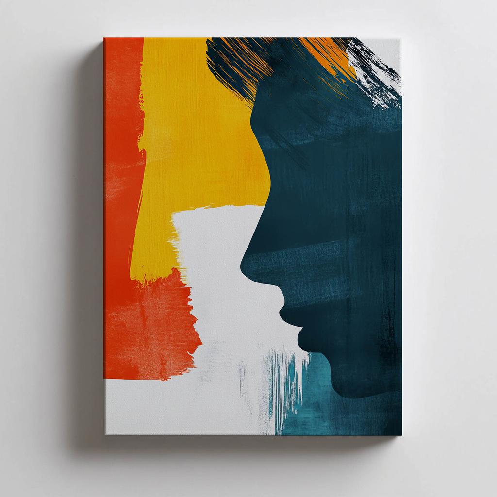 Peace Profile Peace Profile, 40X50 Cm, Black Aluminum Frame, 230 Gsm Matte Paper