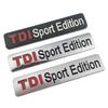 Metal Red TDI Sport Edition Logo Turbo Car Letter Sticker Emblem Chrome Badge Decals for POLO GOLF CC TT JETTA GTI TOUAREG