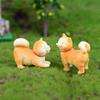 Micro  Landscape  Decoration Akita Dog-shaped Diy Succulent Creative Bonsai Resin Small Decoration