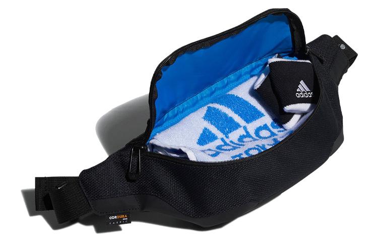 Adidas Recycled Material Polyester Gym Bag, Fanny Pack Regular Unisex Black H64743