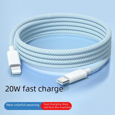 Быстрая зарядка устройств Apple с помощью этого кабеля PD мощностью 20 Вт, совместимого с iPhone 14, 13, 11 Pro, 12, 8 Plus и XR.