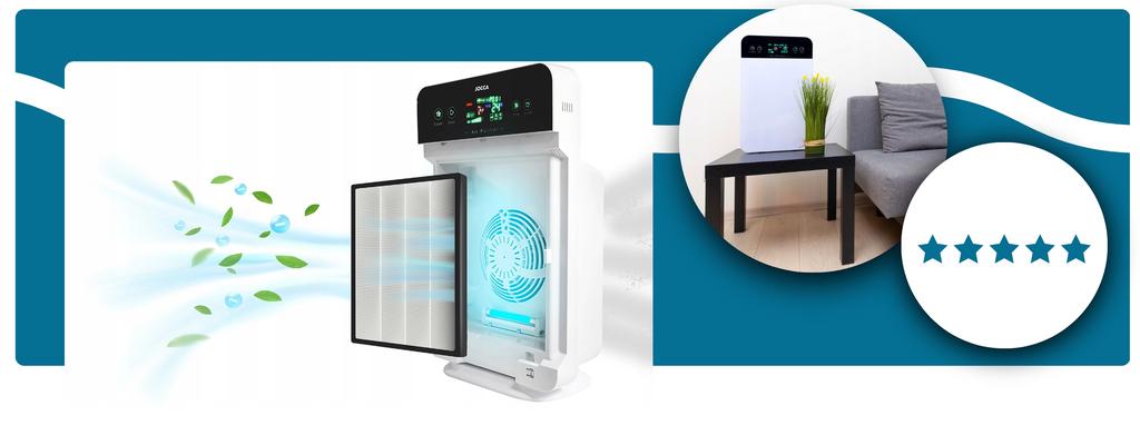 Automatic Air Purifier 7 in 1 Ionization Sterilization 2X Hepa Filter