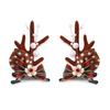 1 Pair Christmas Hairpins Holiday Antlers Design Faux Pearls Plush Ball Decor Hair Clips Christmas Party Photography Props