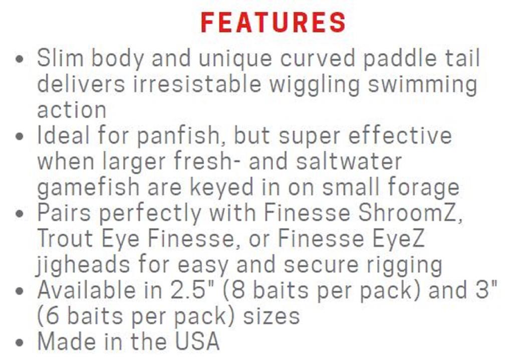 Zman Мягкая приманка Slim SwimZ 2,5 дюйма, 8 шт. в упаковке, Dirty Oil (4687)