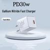 Прозрачное GaN-зарядное устройство PD 30 Вт для телефонов Apple 8-17 - Быстрая зарядка