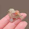 Shiny Rhinestone Cute Bird Corsage Brooch Pins Decorated Clothing Lapel Pin Women Magpie Jewelry