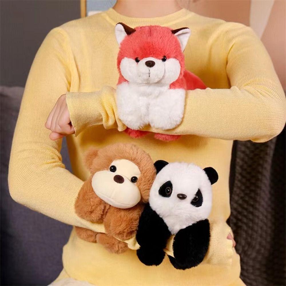Stuffed Dolls Capybara Slap Bracelets Cartoon Huggers Slap Toy Funny Animal Clap Ring  Kids Gift
