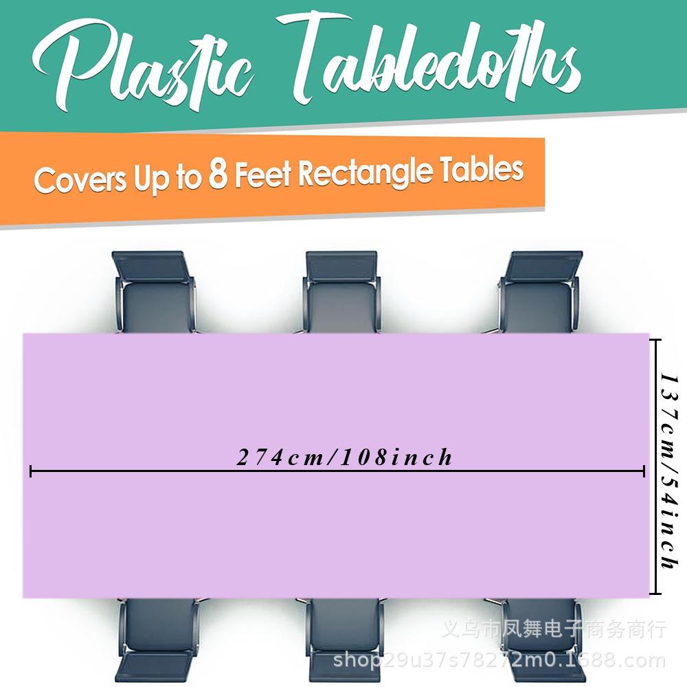 Popular Solid Color Tablecloth Restaurant Tablecloth Disposable Party Table Tablecloth Party Decoration Supplies Disposable Tablecloth