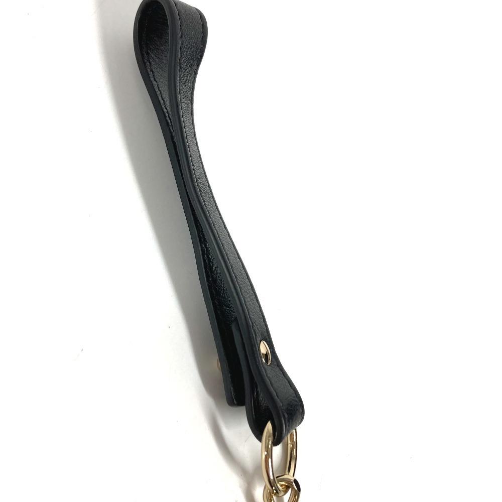 CHANEL Round name tag Logo CC Matelasse Quilted Charm Bag Charm Key Holder