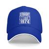 Vintage 1974 Funny 1974 Birthday Casual Baseball Cap Summer Trucker Hat Outdoor Sports Hip Hop Hats Men Classic Baseball Caps