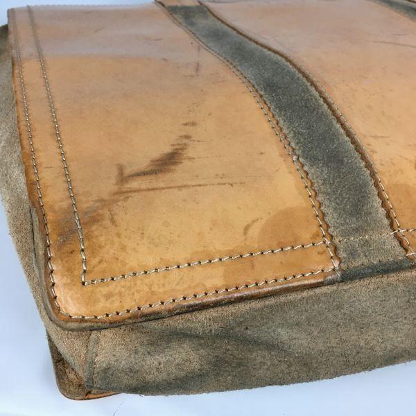 ЯЩИК Толстая кожа Портфель для документов Деловая сумка Коричневый(ИСПОЛЬЗОВАЛ)