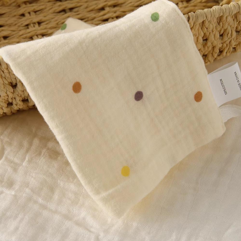 3/5Pcs Soft Baby Cotton Washcloth 6-Layer Pure Cotton Square Towels Newborn Burp Cloth