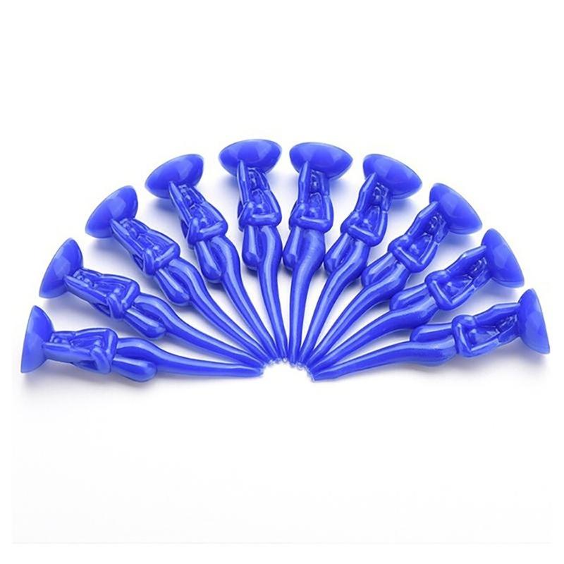 10Pcs Plastic Golf Balls Holder Funny Nude Lady Golf Tees Practice Training Tees for Men Women Golfer Game Training