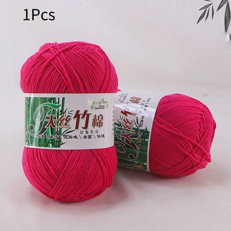 Organic Bamboo Charcoal Milk Cotton Yarn For Baby Crochet And Diy Knitting