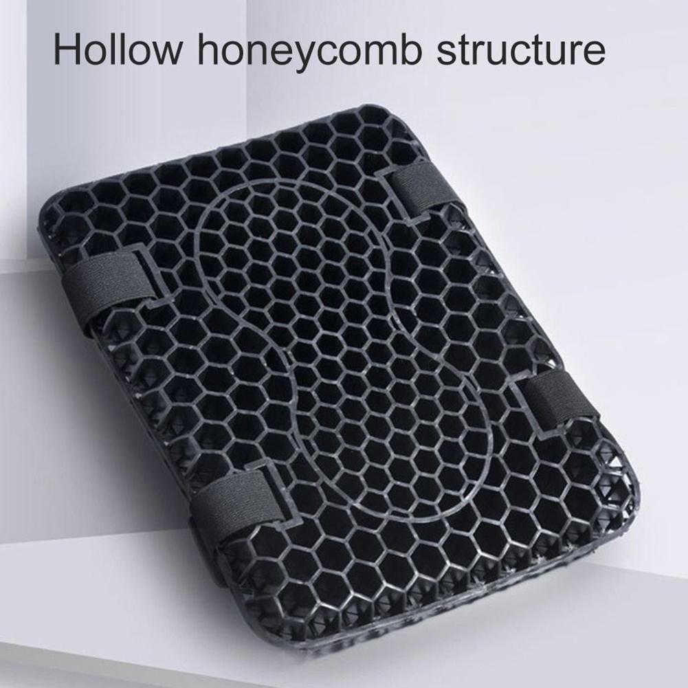 Motorcycle Gel Seat Cushion Universal Motorcycle Seat 3D Honeycomb Breathable Shock-Absorbing Pad Gel Seat Cushion
