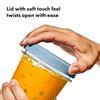 OXO Twist Stack and Freezer for Food Storage and Meal with Containers, 2-Piece Set, 592ml, Microwave, Dishwasher, Safe, Prep, Gaskets, Stackable.