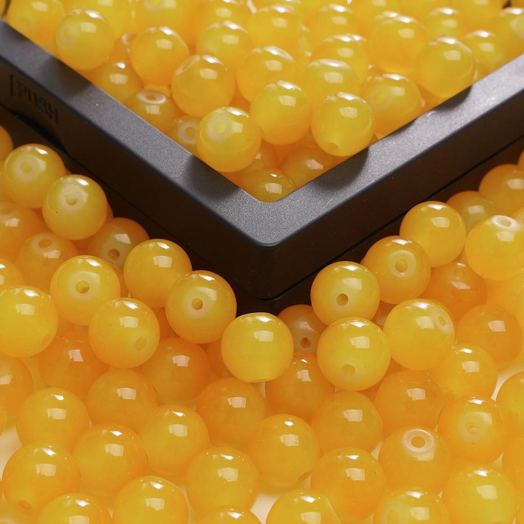 Бусины из имитации нефрита 6 мм, однотонные, для изготовления украшений своими руками