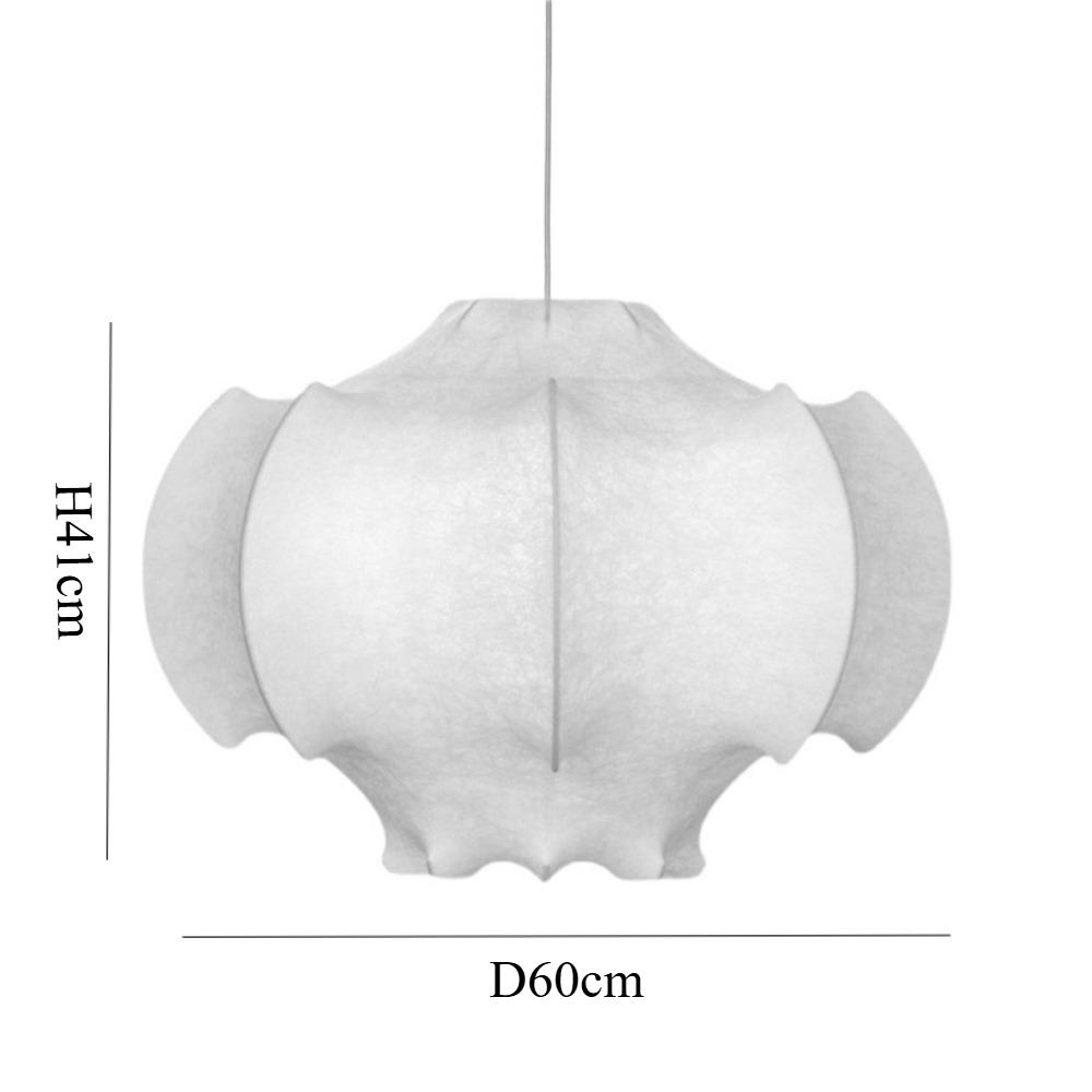 Japanese Nordic Decorative E27 Suspension Art Cloth Design Hanging Ceiling Light Silk Pendant Lamps Lighting Chandelier