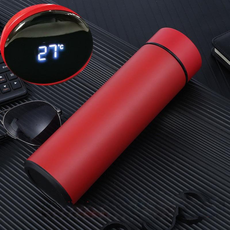 500ML Temperature Display Thermos Bottle Vacuum Flasks Stainless Steel Travel Coffee Mug Tea Mug Thermo Cup