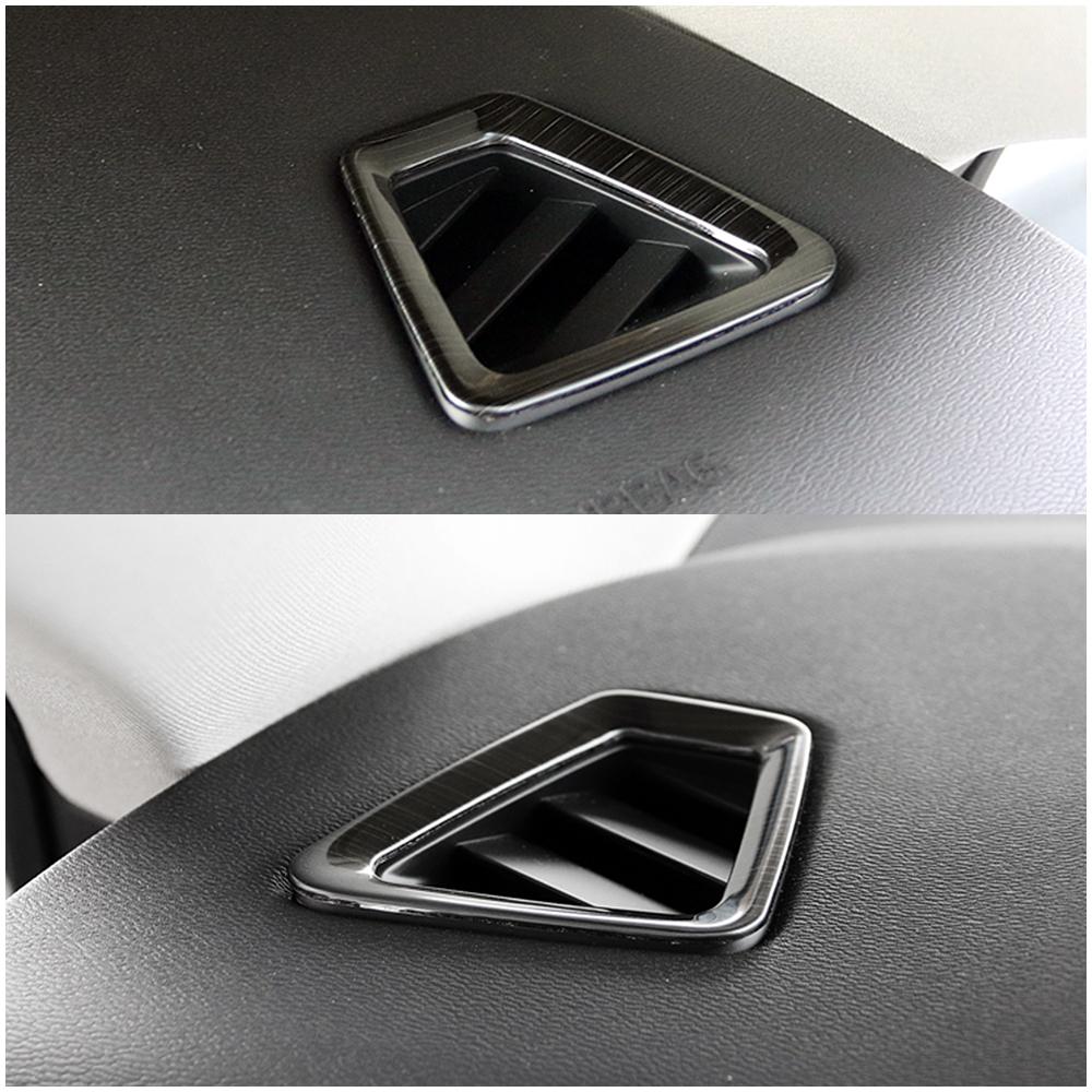 For Volvo XC60 2018-2022 Headlight Switch Button Decoration Cover Air Conditioner Vent Outlet Trim Interior Black