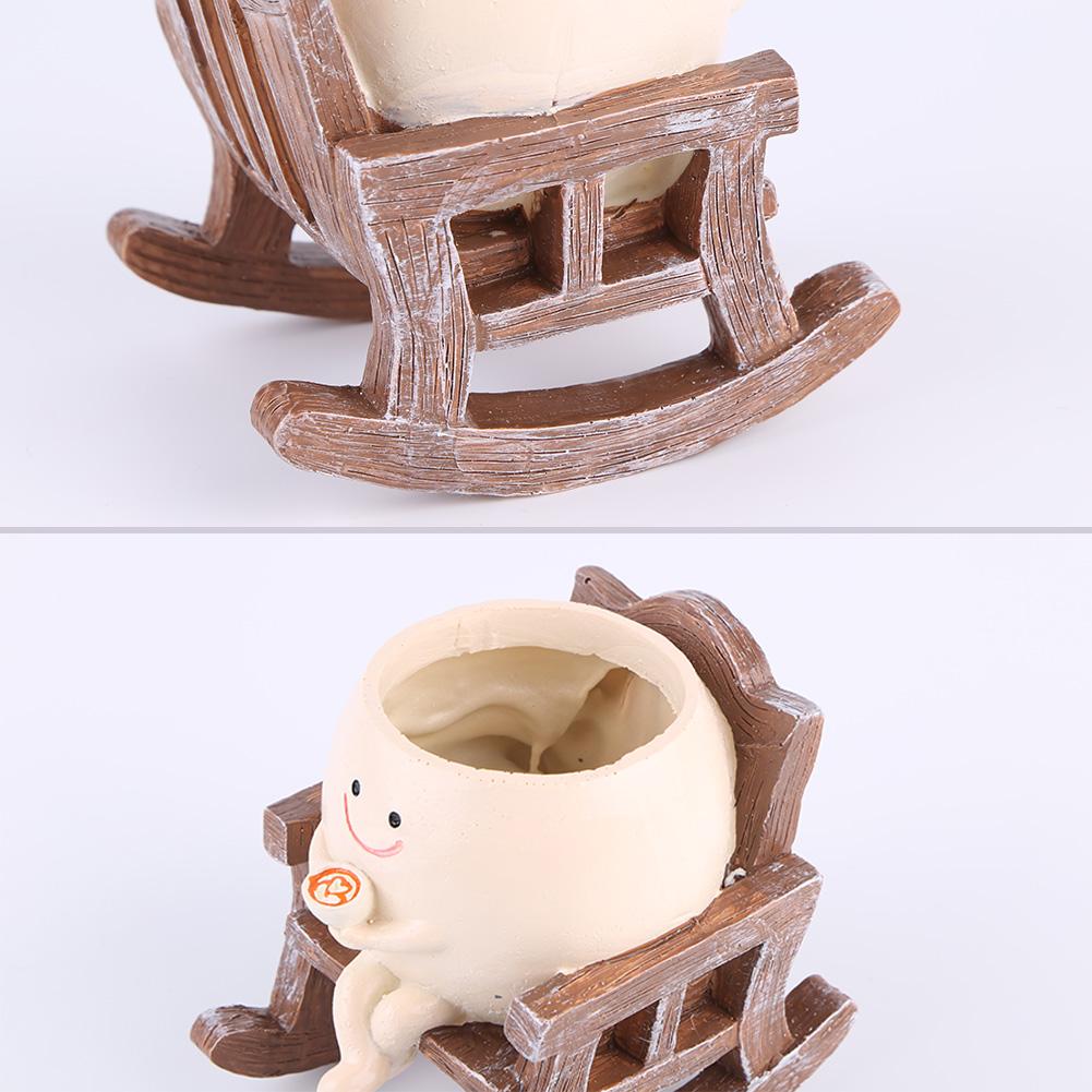 Новое кресло-качалка, милый цветочный горшок, настольный цветочный горшок, украшение, сочный цветочный горшок, забавная мультяшная качели, цветочная корзина, ваза