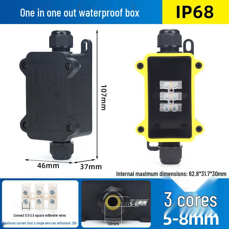IP68 Waterproof Outdoor Junction Box with Terminals for Street Lights