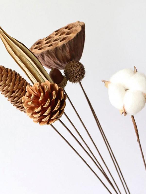 Preserved Flower Bouquet: Eucalyptus, Cotton, Pine Cones, Lotus Pods - DIY Home Decor