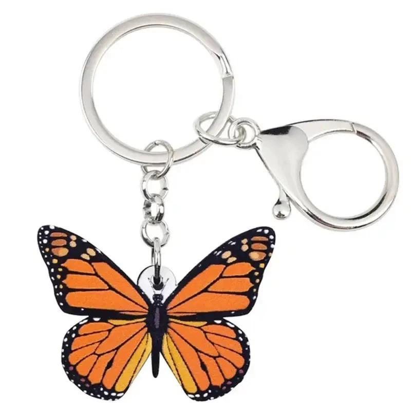 Colorful Butterfly Acrylic Pendant For Interior Decor And Backpack Accessories