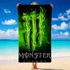 Monster Energy Быстросохнущее Микрофибровое Пляжное Полотенце Мягкое Впитывающее Устойчивое к Песку Полотенце Для Пляжа Бассейна Путешествий Лето