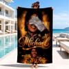 Полотенце для пляжа Michael Crowned Legacy, Супермягкая микрофибра, Идеальный подарок для нее/него, На день рождения, Для бассейна, пляжа, путешествий, Декор для пляжной вечеринки