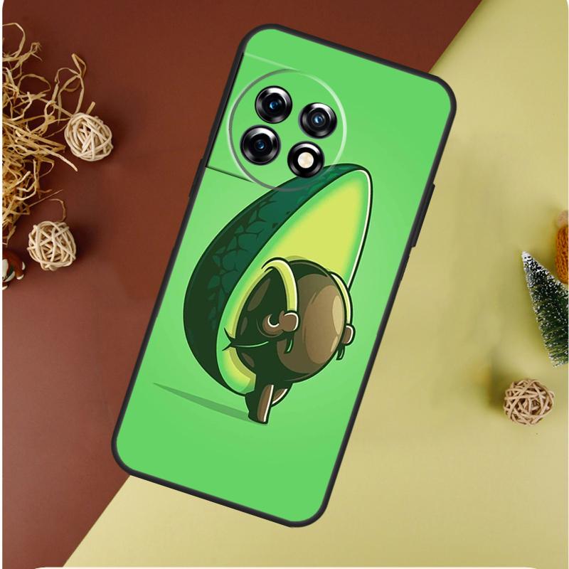 Cartoon Avocado For OnePlus Nord 4 CE 3 2 Lite N20 N30 9 10 Pro 8T 9RT 10T 10R 13R 12R 11 12 13 Phone Case