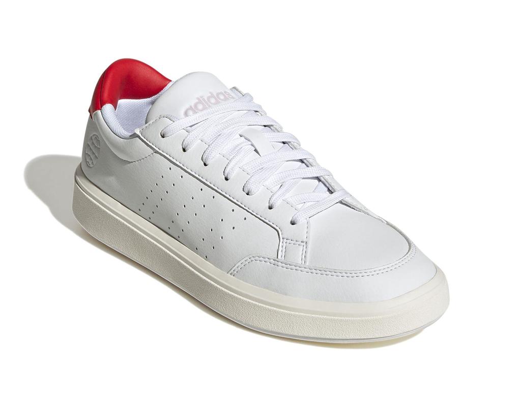 Кроссовки Nova Court Lifestyle Vegan LIY13 для обуви Красный см [Adidas] Женские, Белый/Белый/Яркий (GX1758) +24,5