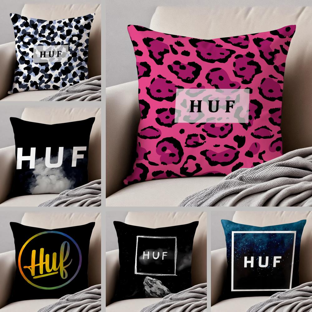 Skate American Fashion Brand HHUF Cushion Cover Throw Pillow Cover Hidden Button Durable Polyester Chair Cushion