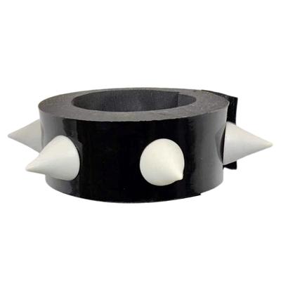 Костюм Чунь Ли на Хэллоуин, браслет с шипами и заклепками, рок, панк, байкерский широкий кожаный браслет-манжета