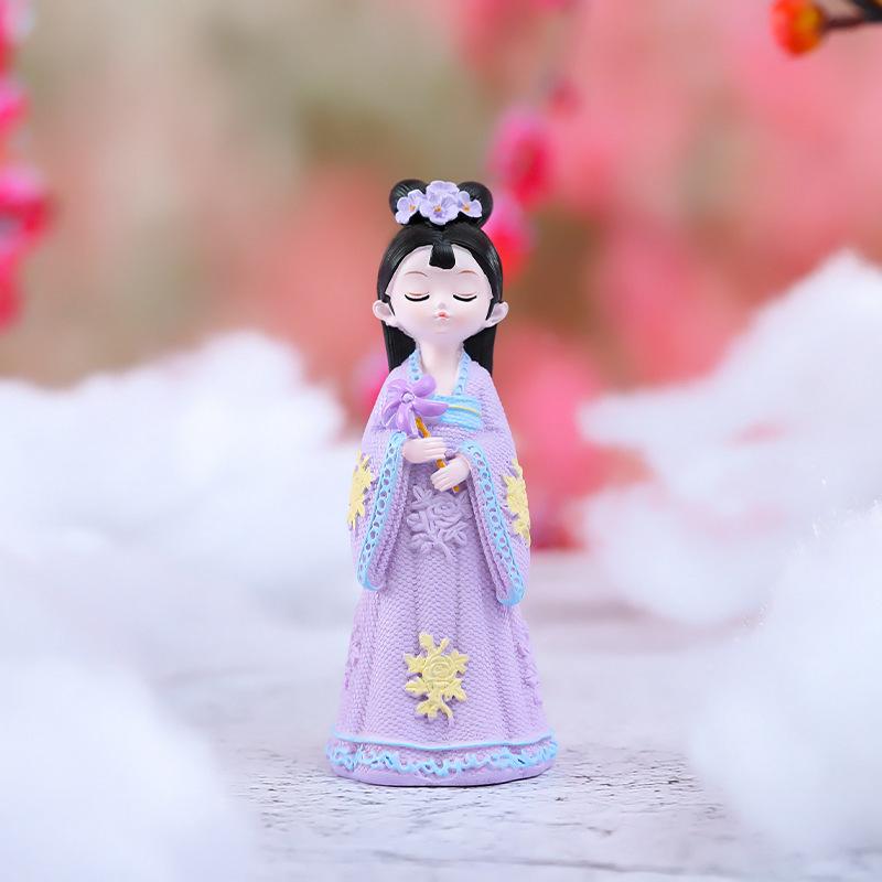 Креативный держатель для телефона в стиле династии Тан: Изысканный орнамент из смолы