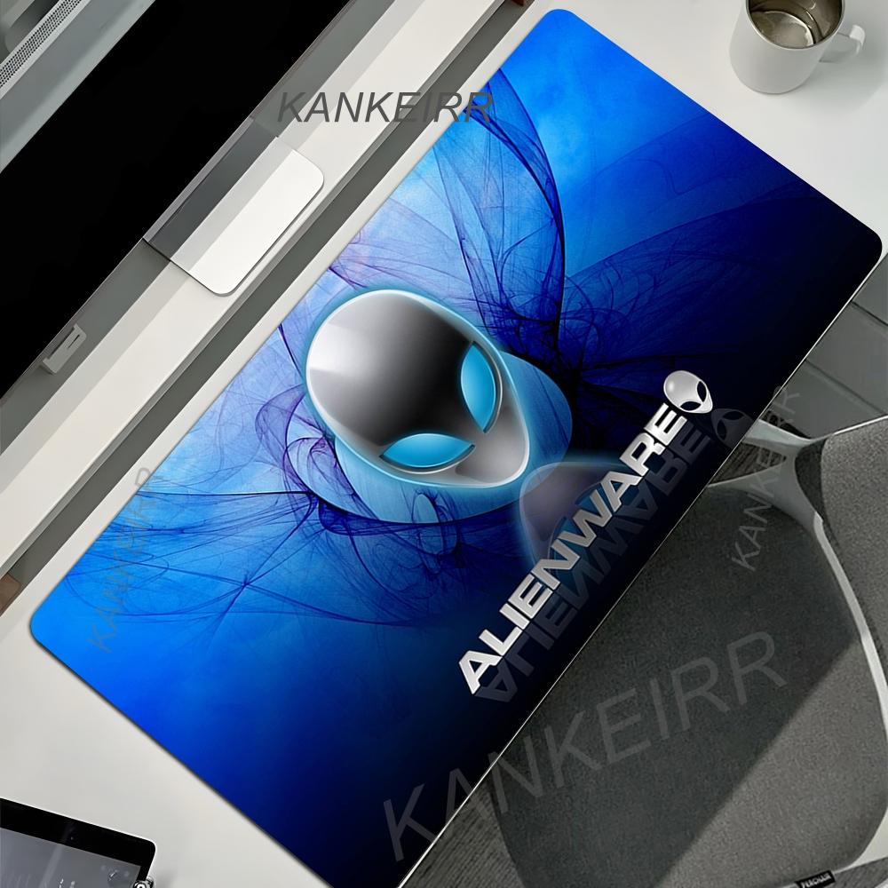 90x40cm Alienware Mousepad Natural Rubber Anti-slip Base Table Mats XXL Large Computer Keyboard Carpet Esports Speed Mouse Pad