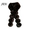 Fashionable Winter Neck Accessory Women Faux Fur Scarf, Warmer with Magnetic Buckle, Soft Fluffy Elegant Draping Design Plush Long Collar for
