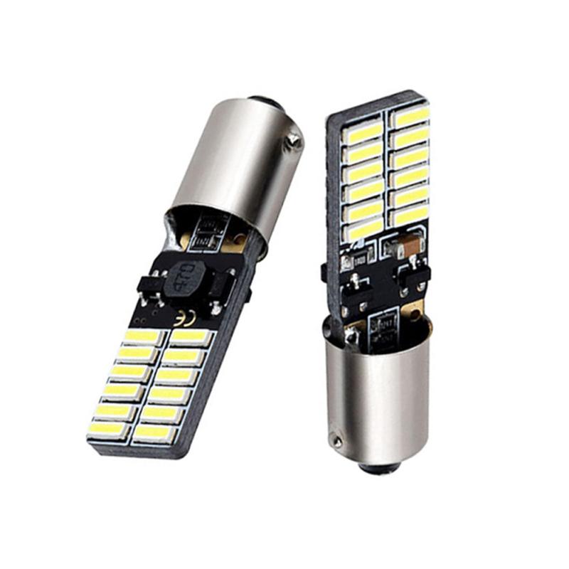 1 пара автомобильных светодиодных светильников BA9S-4014-24SMD, лампа для чтения, лампа для чтения, модифицированный номерной знак для помещения