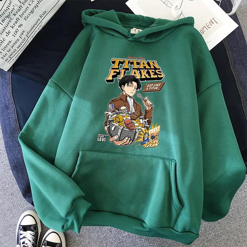 Свитшоты Атака Титанов Японское аниме Shingeki No Kyojin Худи Атака Титанов Одежда Эрена Йегера Манга