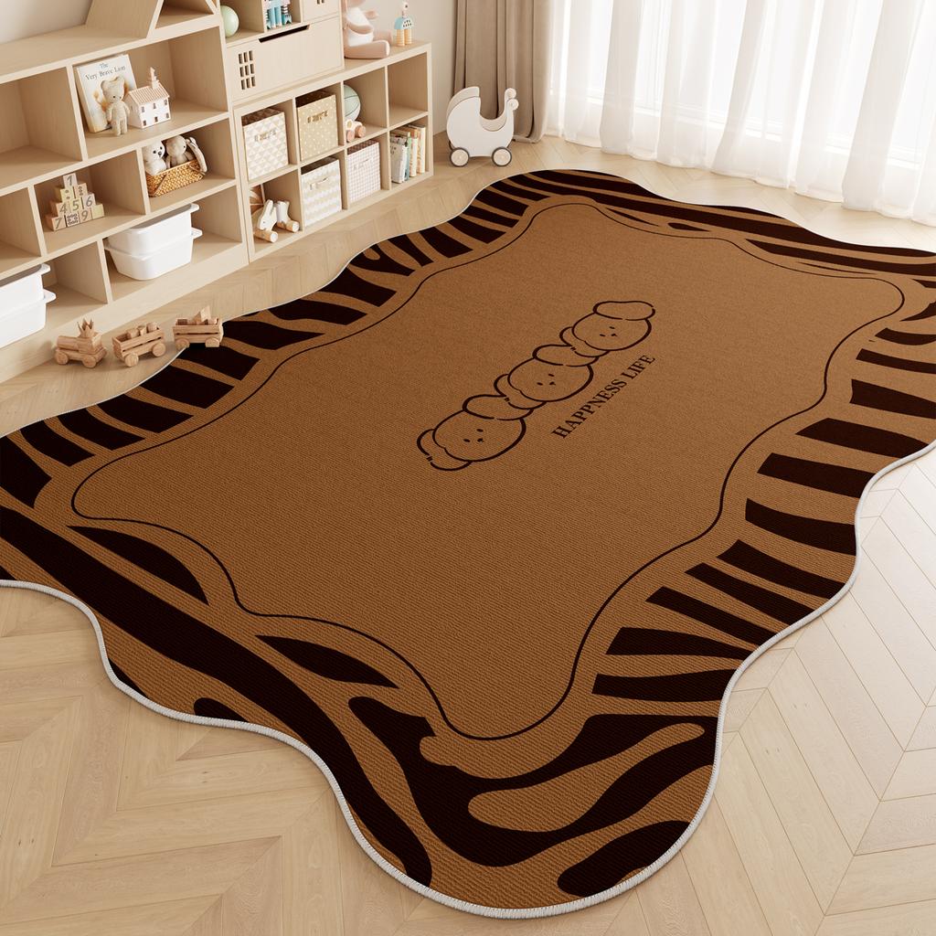 Irregular Shapes Rugs for Bedroom Large Area Living Room Decoration Plush Carpet Home Thick Anti-slip Mat Fluffy Soft Lounge Rug