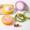 4 шт. Контейнер для хранения фруктов Силиконовый многоразовый герметичный Контейнеры для хранения овощей для холодильника Чеснок Лук Лимон