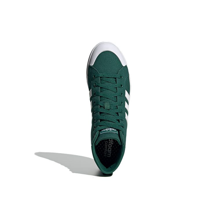 Adidas Neo Bravada Mid Slip Resistant Shock Absorbing High Top Skate Shoes Men Sneakers Dark-Green GY0672