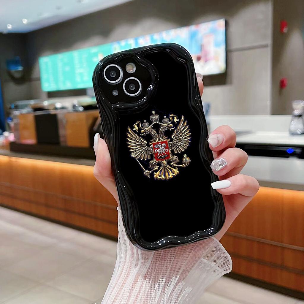 Ae96 Эмблема России дизайн флага искусство Защитные чехлы для телефонов для Samsung S23 S24 Ultra A55 A14 A25 Infinix Hot 40 Pro Tecno Spark 20C Wave Задняя крышка из ТПУ